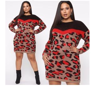 BNWT FASHION NOVA SWEATER DRESS 2X